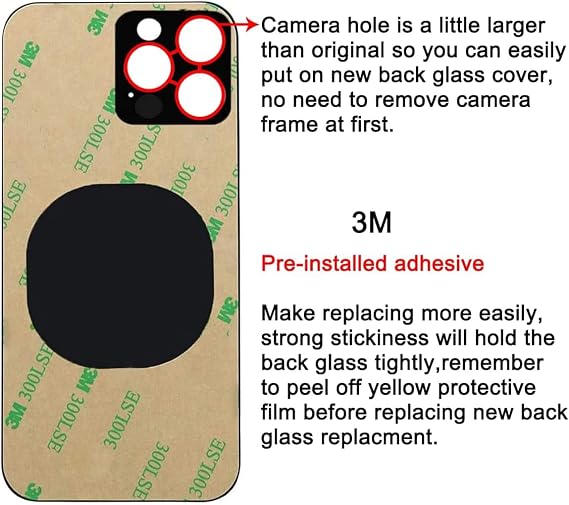Original Back Glass Replacement for iPhone 13 Pro Max All Carriers with Pre-Installed Adhesive and Repair 13 Pro Max Tool (Green)