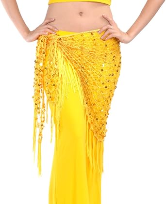 Belly Dance Hip Scarf, Egyptian Triangle Shawl, Christmas Git Idea