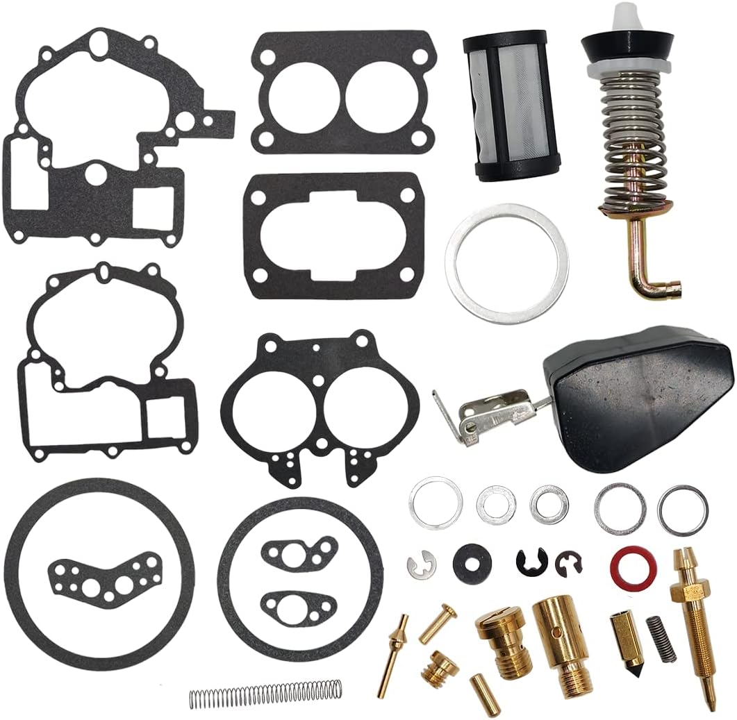 Carburetor Repair Rebuild Kit Fit for 3.0L 4.3L 5.0L 5.7L Boat 3302-804844002 1389-9562A1 1389-9563A1