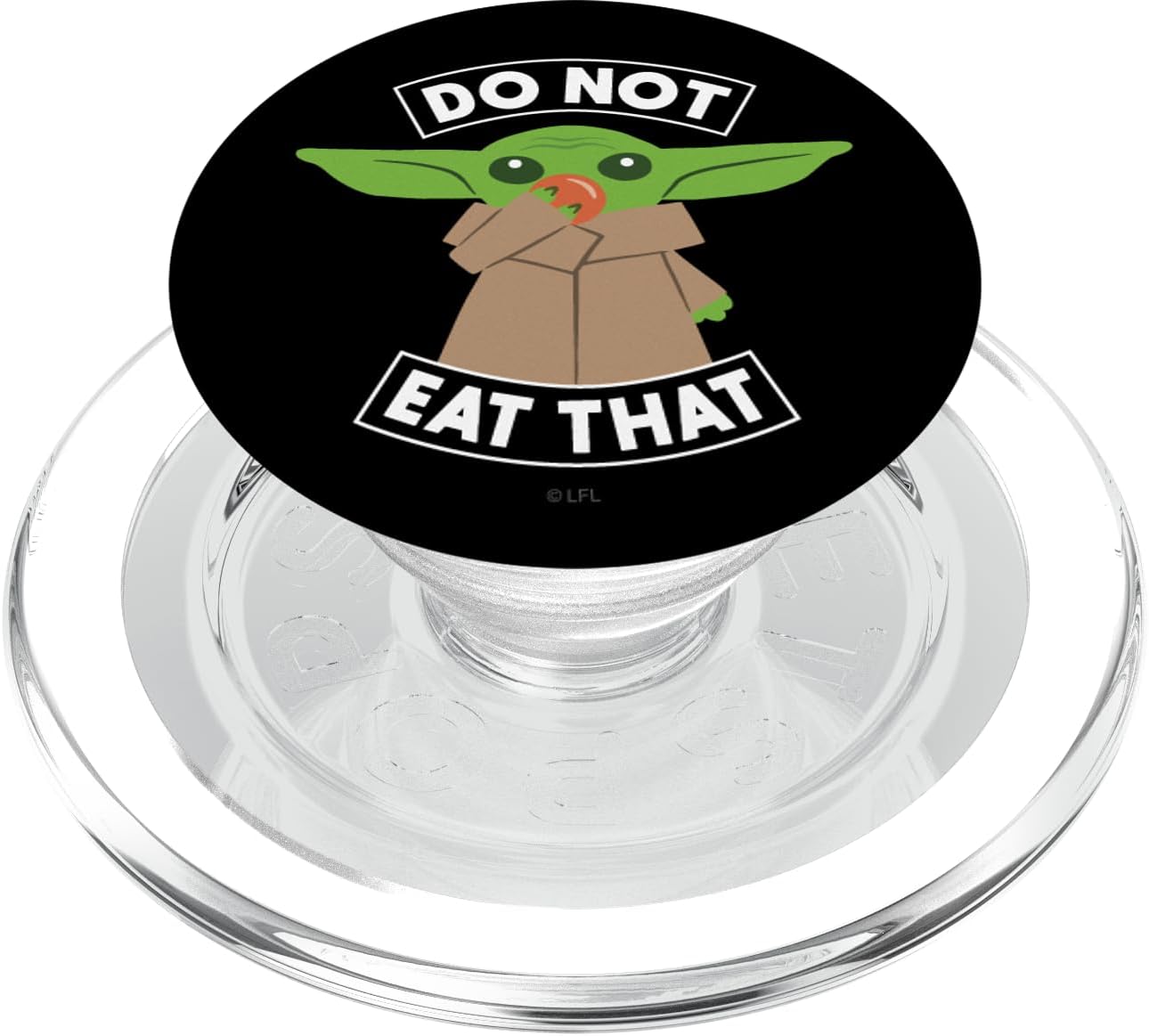 Star Wars The Mandalorian Grogu Do Not Eat That Funny & Cute PopSockets PopGrip for MagSafe