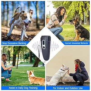 Imountek bark buddy anti barking deviceanti bark device for dogstraining deterrent 4 modesrechargeable ultrasonic dog bark deterrent devices 23ftdog bark control device with led flashlights   cucciolini doodles