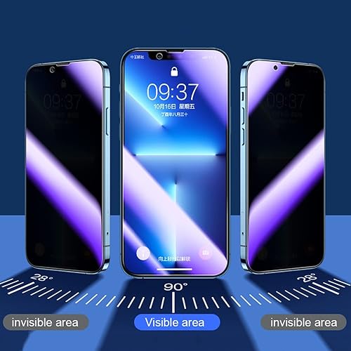 Miniatura 2 de 2 piezas de vidrio templado anti-azul para iPhone XRiPhone 11, película protectora de pantalla antiespía compatible con Apple iPhone XRiPhone 11