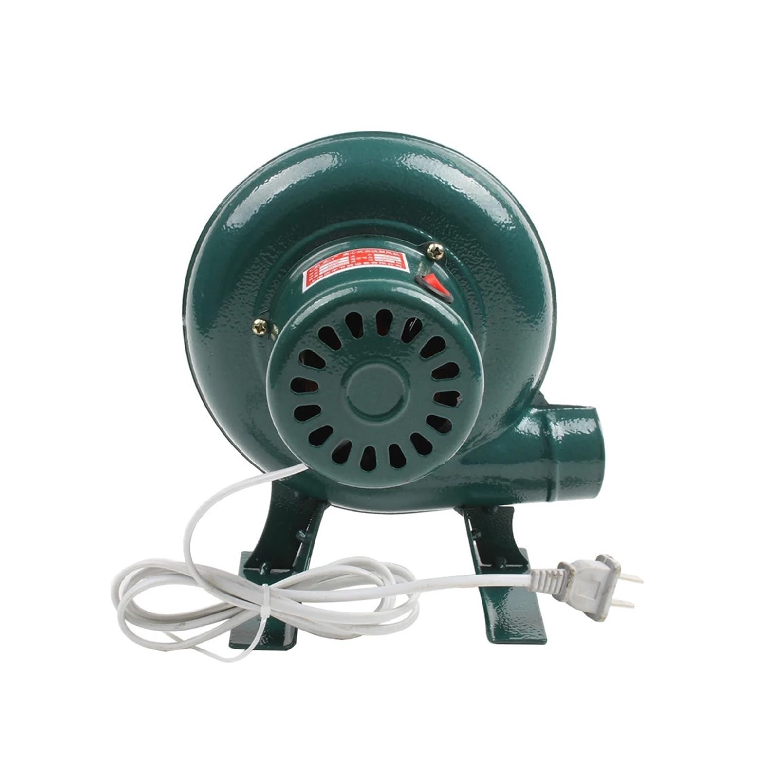 Żelazna dmuchawa do grilla, 220 V, 100 W, mała dmuchawa odśrodkowa, adapter wtyczki, zielona, do grilla (A/U)