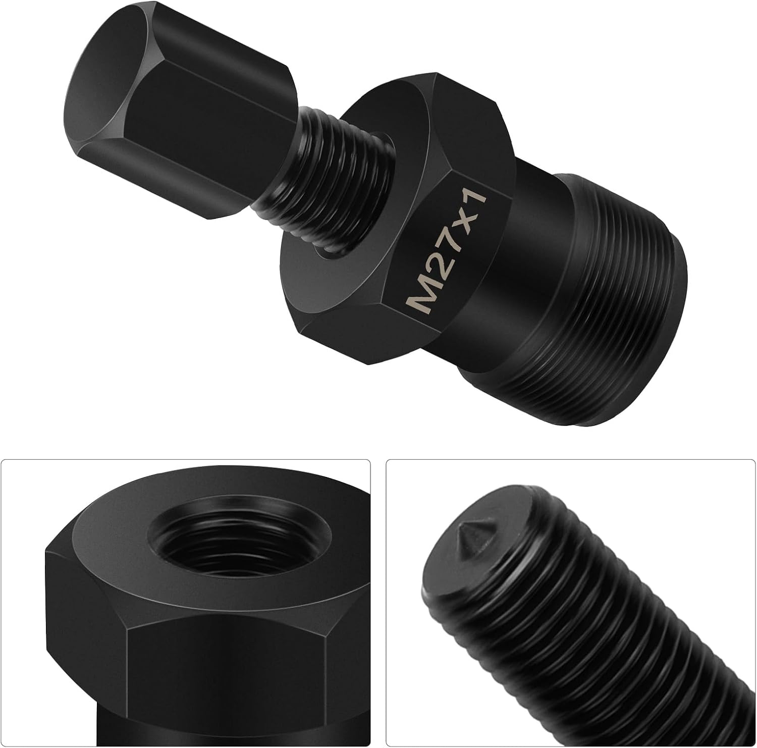 JAVIK 27mm Flywheel Puller Remover Tool M27 X 1.0 L.H. Fit for Yamaha Banshee 350 YFZ350 Blaster 200 YFS200 ATC185 ATC250R CR125R CR450R TRX70 XL80S XL100 XR50R 1973-2007