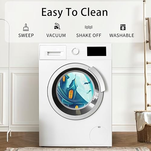 Miniatura 153 de Pardick Money - Tapete semicircular de billete de 100 dólares, antideslizante, duradero, lavable, para sala de estar, dormitorio