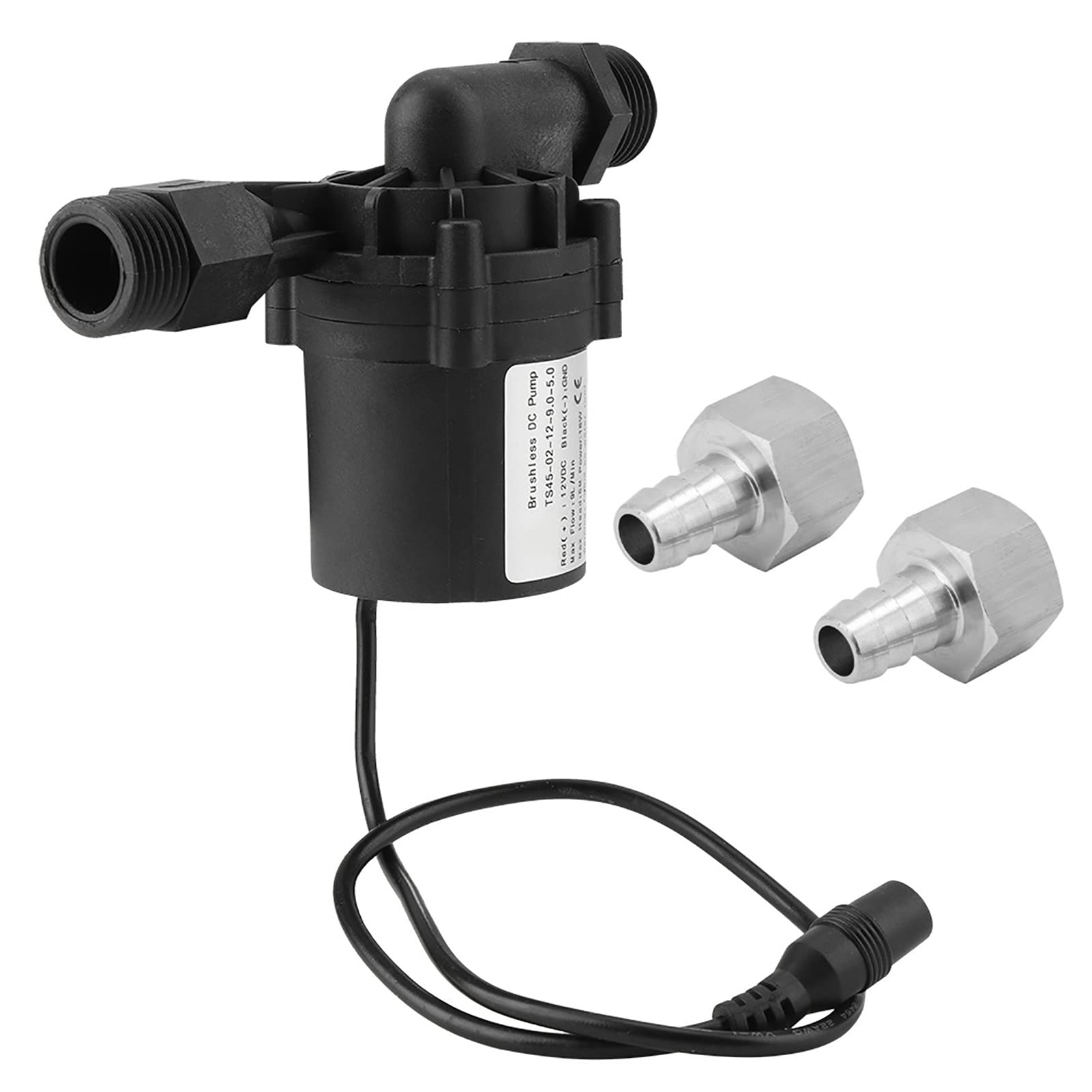 Braupumpe,Bierfasspumpe,Bierdruckpumpe,DC 12V 18W Brewing Homebrew Pump Circulation Brushless Beer Pumps(mit Stecker), Homebrew Pumpe Bierpumpe Zirkulationspumpe Brushless Braupumpe Bierfasspumpe
