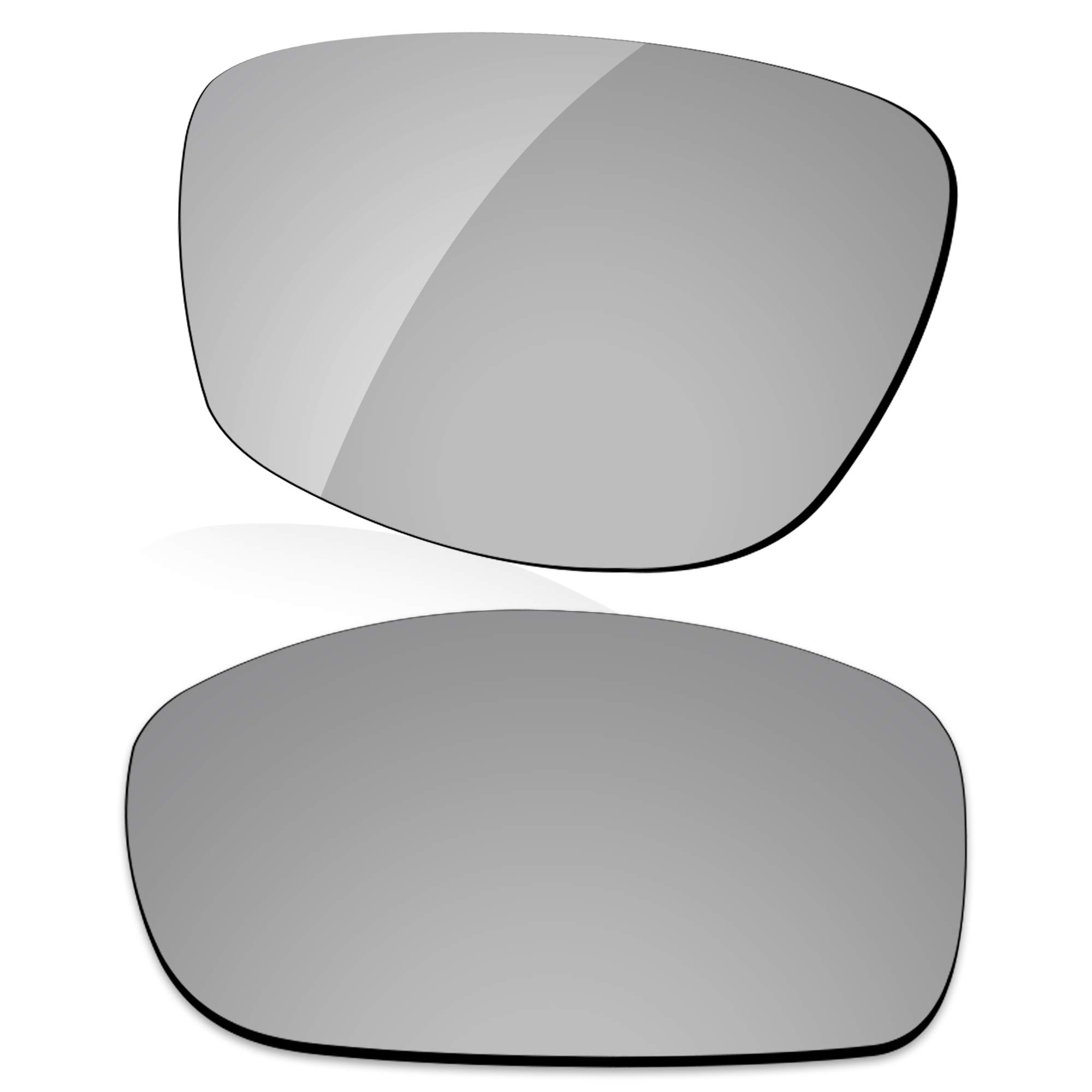 Lenzreborn Men's Silver Grey - Polarized Mirrored Polarized Lens Replacet For Oakley Fives Squared Sunglass