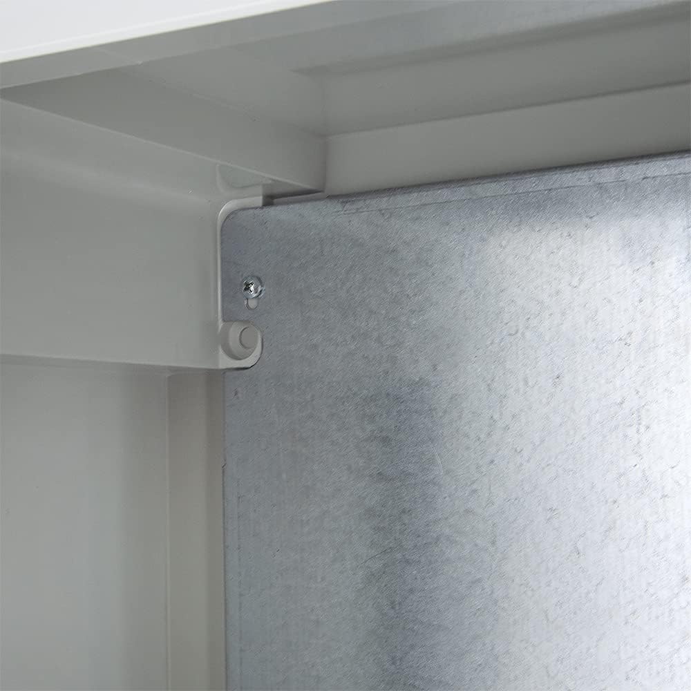 ELS Elektrotechnika Industrial Cabinet IP65 Galvanised Mounting Plate Locking Door with All-Round Seal Wall Housing Empty Housing ABS Plastic Empty Cabinet 220 x 310 x 140