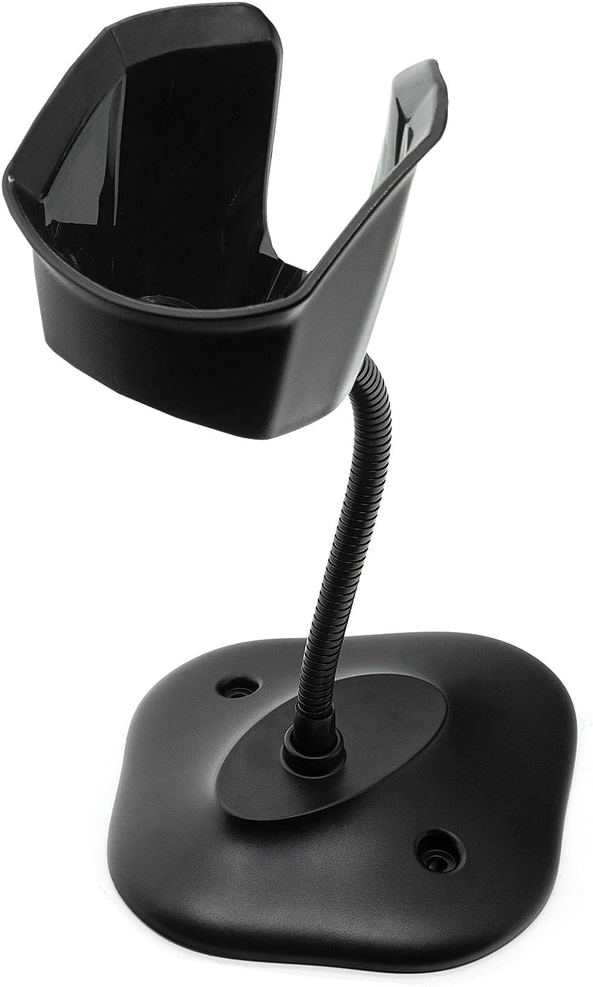 Scanner Bracket Stand for Zebra Symbol DS2208 DS2278 DS4308 DS4608 DS8108 Handheld Barcode Scanner, Adjustable Hands Free Holder for Desk Support (20-71043-04R)