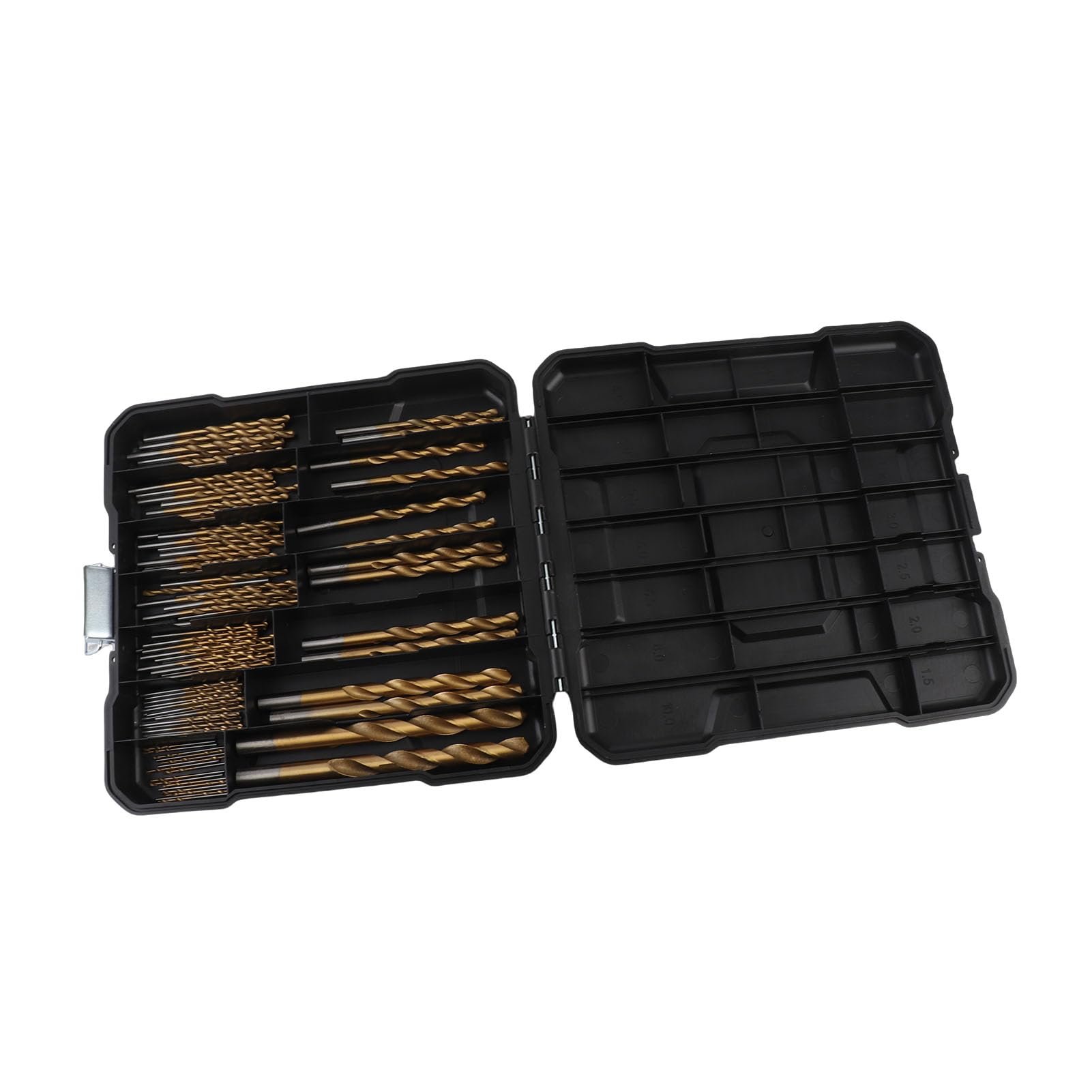 Juego de brocas helicoidales de 99 piezas, taladro manual eléctrico de acero de alta velocidad, broca de vástago redondo de 1,0 a 3,0 mm para metal, madera y plástico