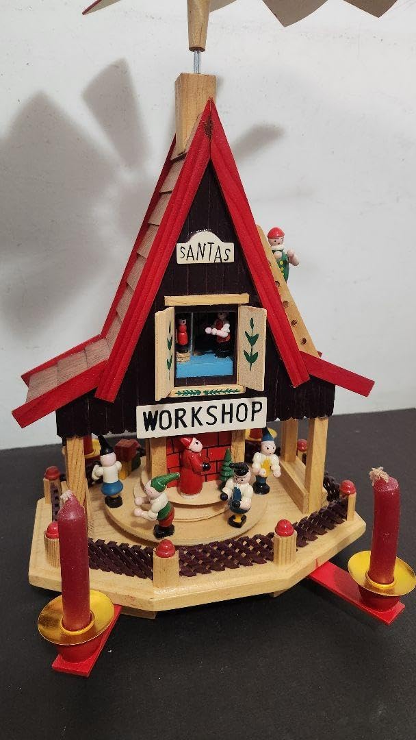 アンティーク ドイツ製 ウィンドミル サンタワークショップ アンティーク ドイツ製 ウィンドミル サンタワークショップ