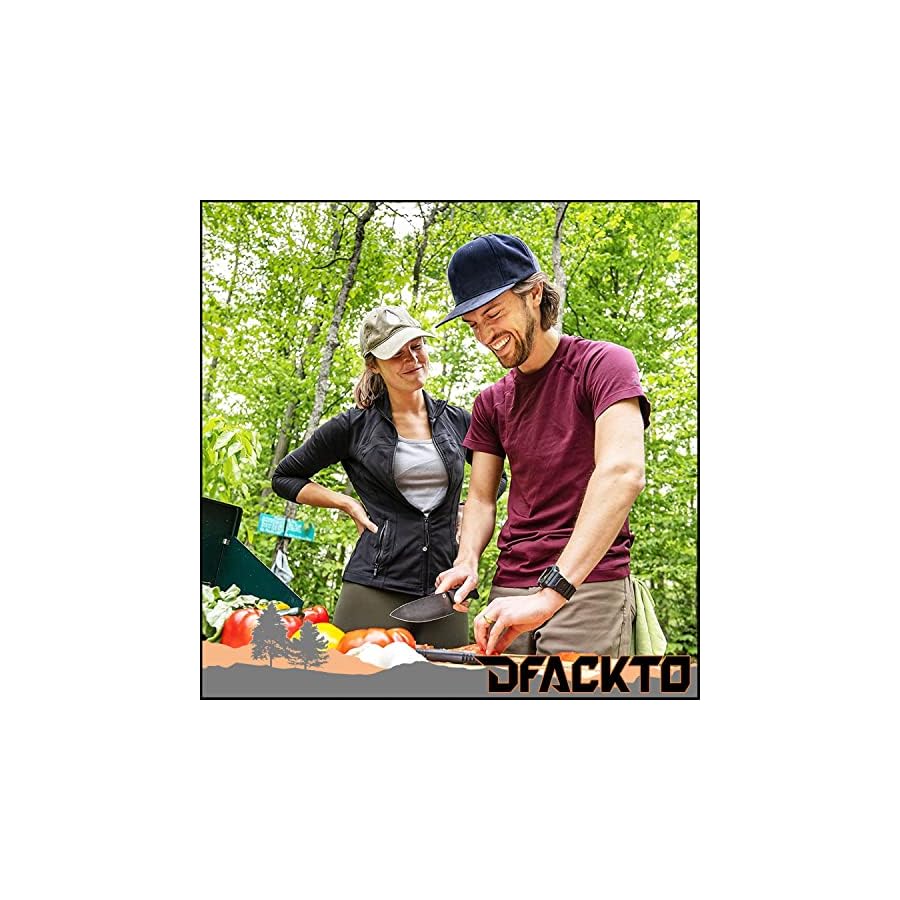 Premium Tactical Chef Knife Set - G10 - High Carbon Stainless Steel - Full Tang - Sheaths and Travel Case for Kitchen and Camping - Black