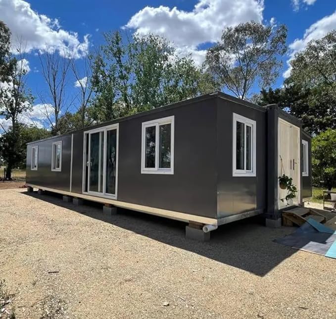 Antique Avenue Portable Prefabricated Tiny Home 20x20ft, Mobile Expandable Plastic Prefab House for Hotel, Booth, Office, Guard House, Shop, Villa, Warehouse, Workshop (with Restroom) - Image 3