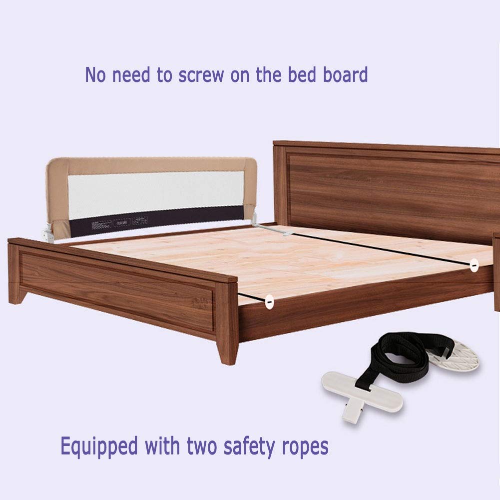 Barandilla de Cama Púrpura Abatible hacia Abajo Barandilla de Protección Malla Barandilla Handicap Evita Caerse de la Cama (1 Paquete) (Size : 1.5m)