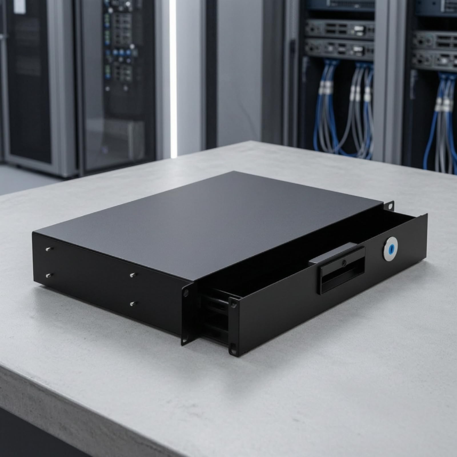 TISHITA Cajón Montaje en Rack Resistente Cajón con slizantes y Hardware Montaje Anticorrosivo Estante slizante para Oficinas, Abierto