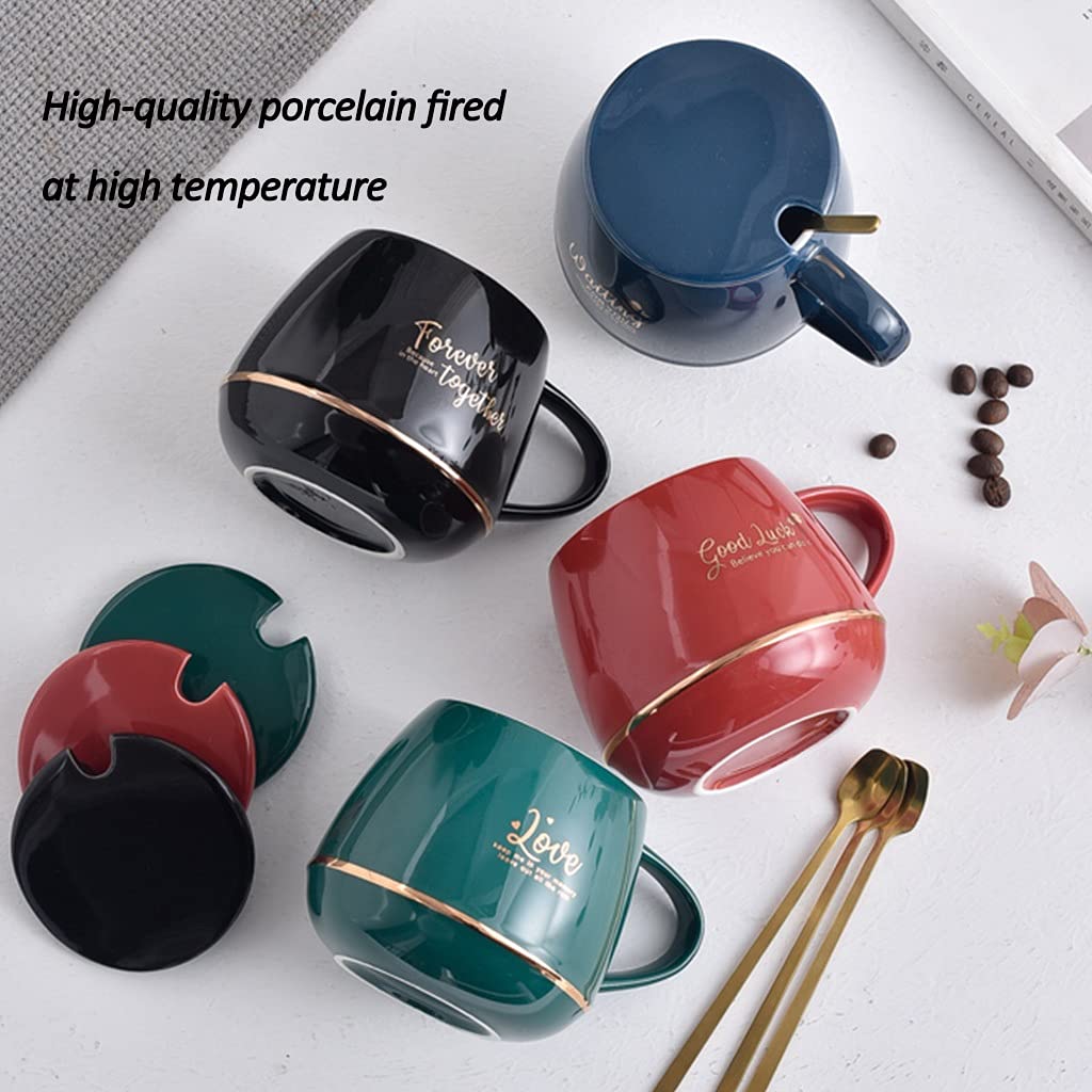 Tazza caffe americano, tazza di porcellana, 15 Once Per Bevande Al Caffè Speciali, Latte, Caffè Mocha E Tè, Tazza Regalo Per Uomini Donne Papà Mamma, Grande Tazza Da Caffè Con Manico ( Color : Blue )