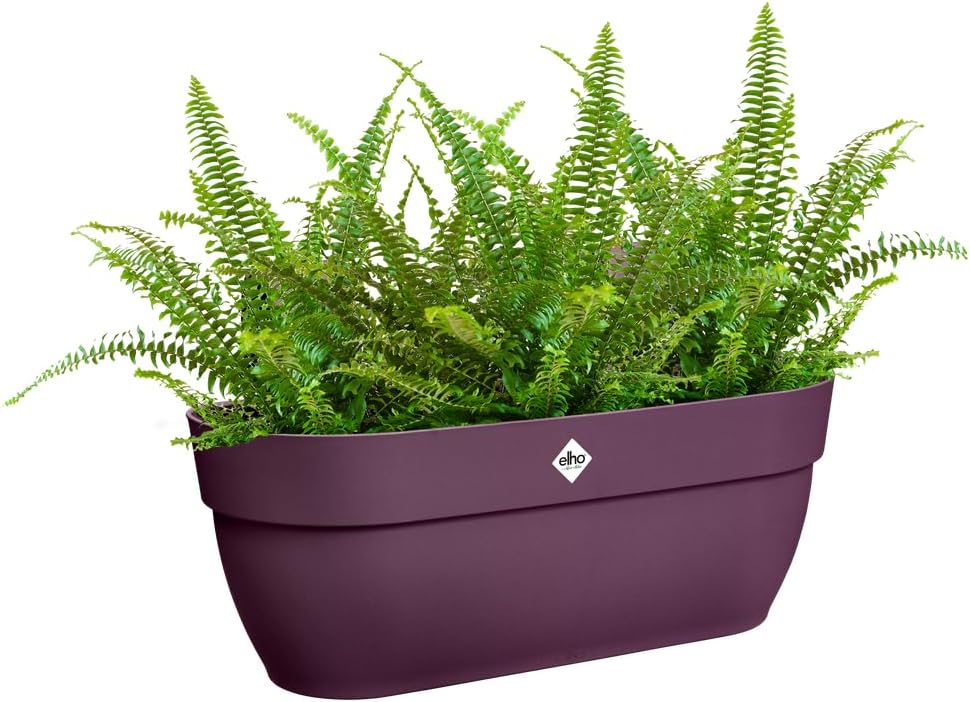 elho Vibia Campana Easy Hanger L 46 Planter for Balcony and Outdoor Use Diameter 46.0 x Height 26.5 cm Purple/Maple Purple