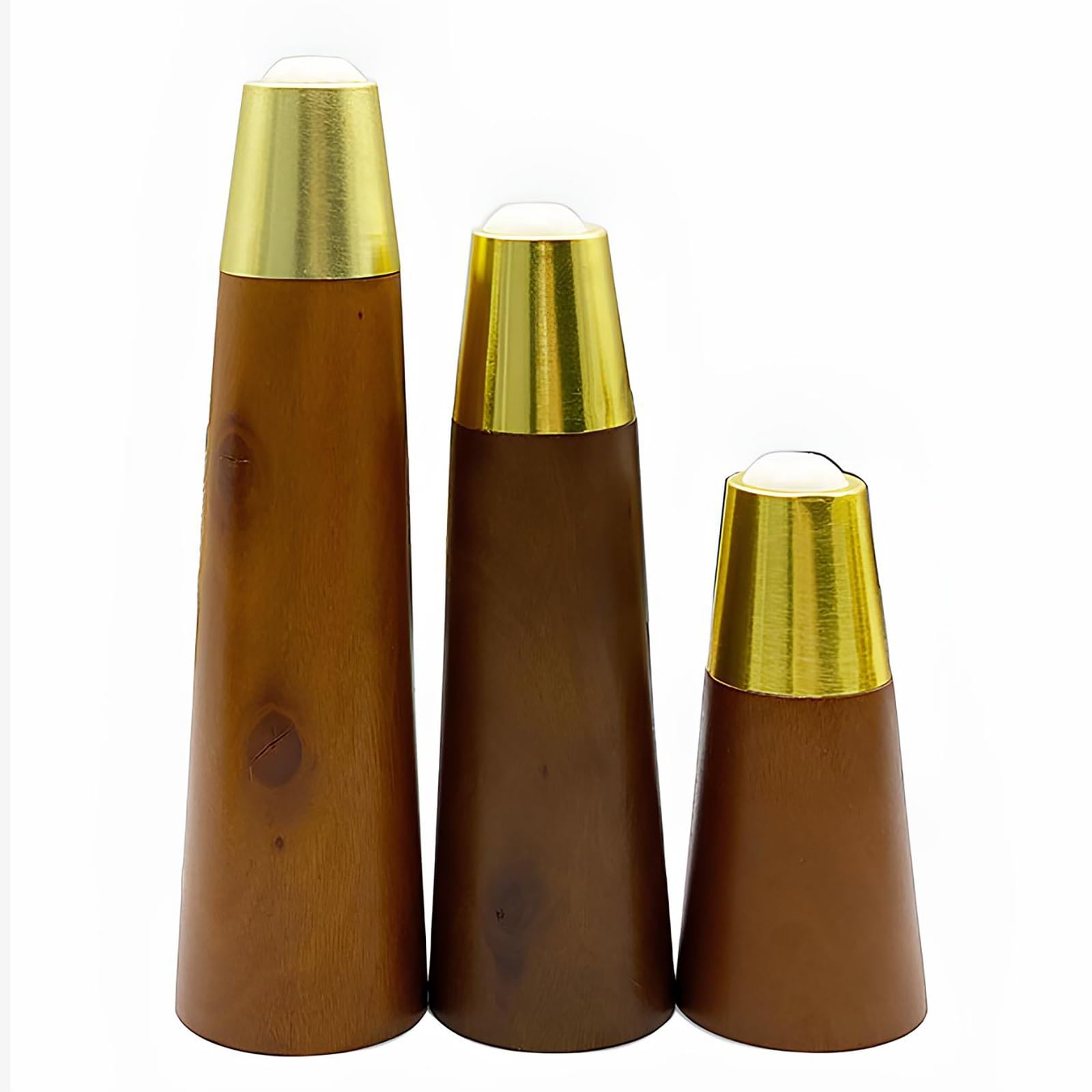 Genérico Juego 4 Patas De Madera Maciza, 8 CM Muebles Patas Cónicas De Repuesto Pies De Soporte para Silla, Sofá, Tocador, con Base Antideslizante Atornillada(Walnut,15cm(4pcs))