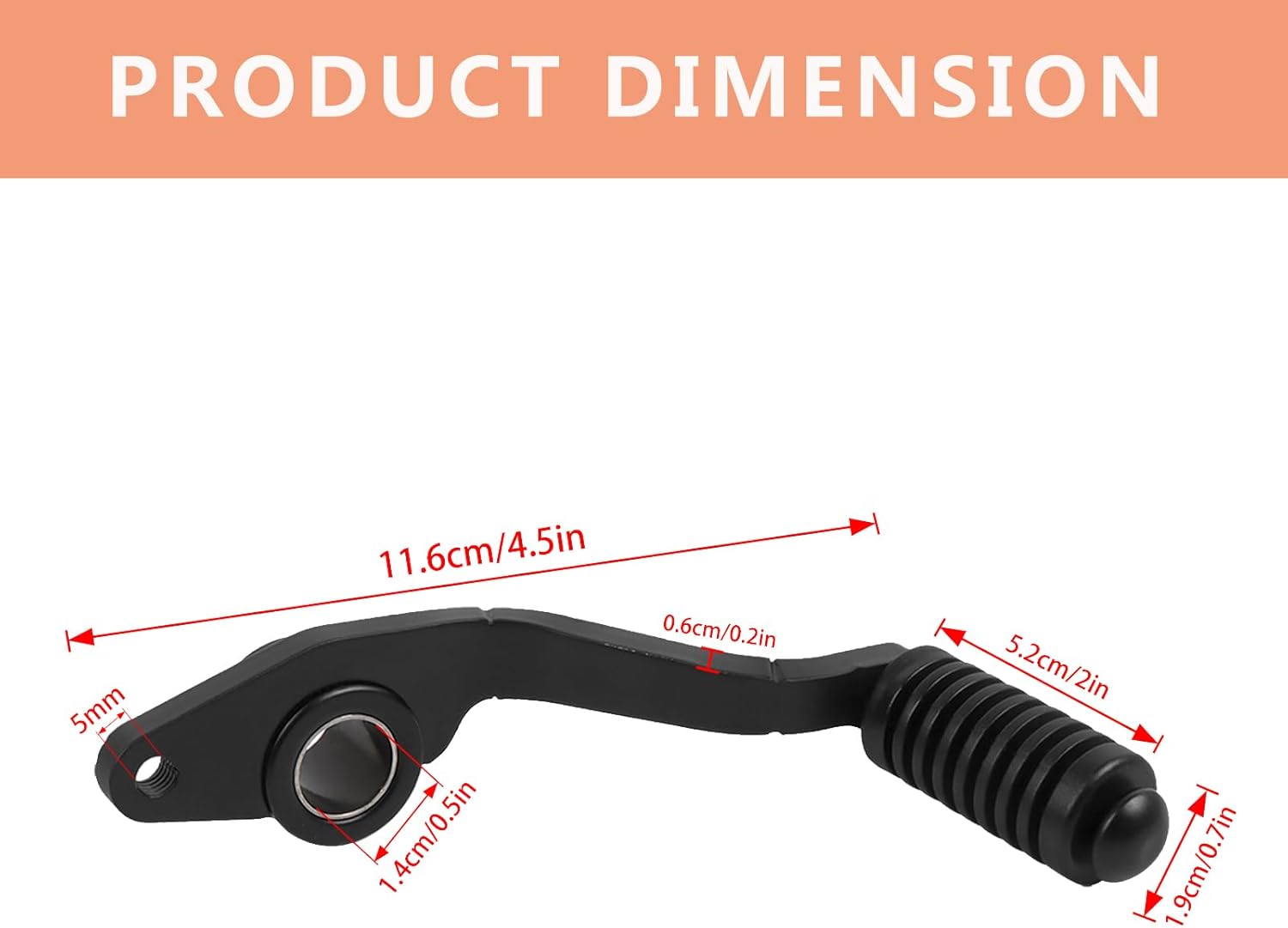 Motorcycle Gear Shifter Shift Lever Shifter Pedal Replacement for Yamaha XSR900 XSR 900 2022 2023 2024 (Black)