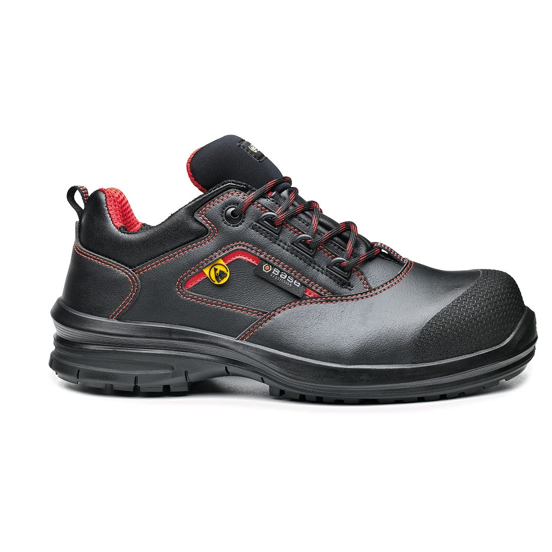 BASE Protection Matar S3 ESD SRC Zapato de Seguridad, Talla: 41, Color: Negro/Rojo, B0957BKD41
