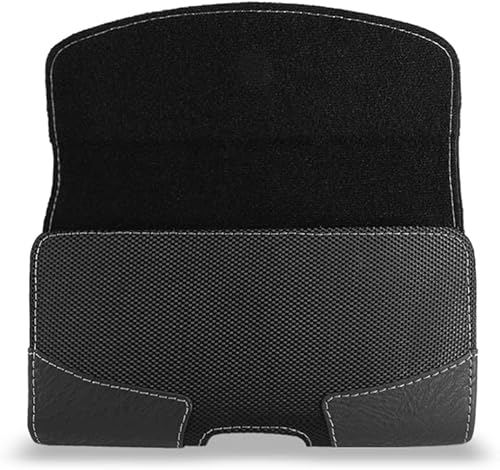 Miniatura 4 de TMAN - Funda de piel sintética de alta calidad para Samsung Galaxy S23 Ultra, con trabilla para cinturón y funda de clip, tamaño XL para Samsung