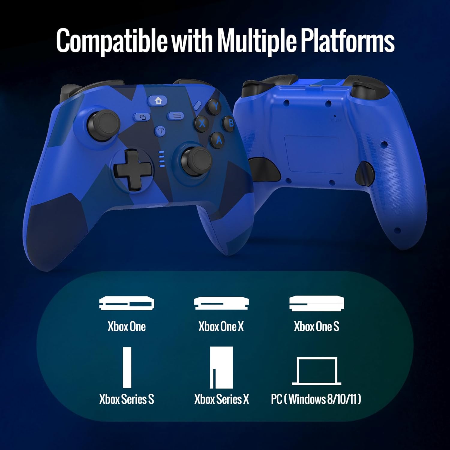 BETMI for Xbox Controller Compatible with Xbox One, Xbox Series X/S, Xbox One X/S,PC,Wireless Gaming Controller with 2.4GHz Wireless Adapter/Dual Vibration/6-Axis Gyro/Turbo/Marco Function