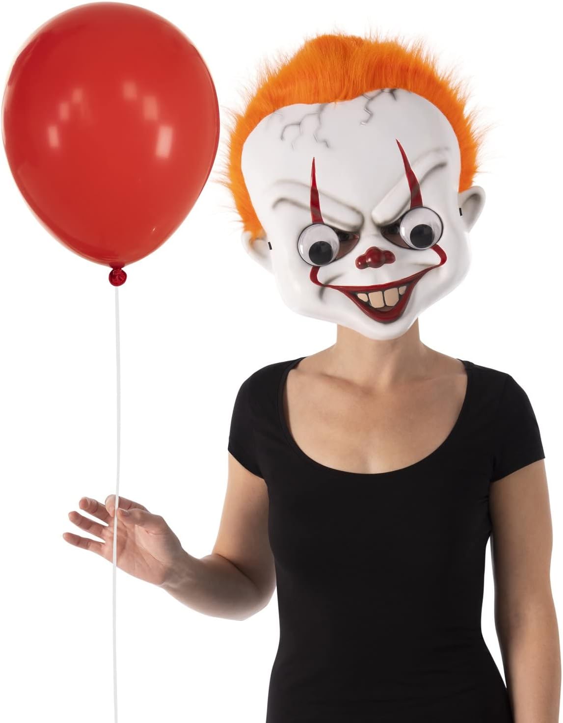 Rubies IT Movie: Pennywise Googly Eye Mask for Adults, Men's No Size