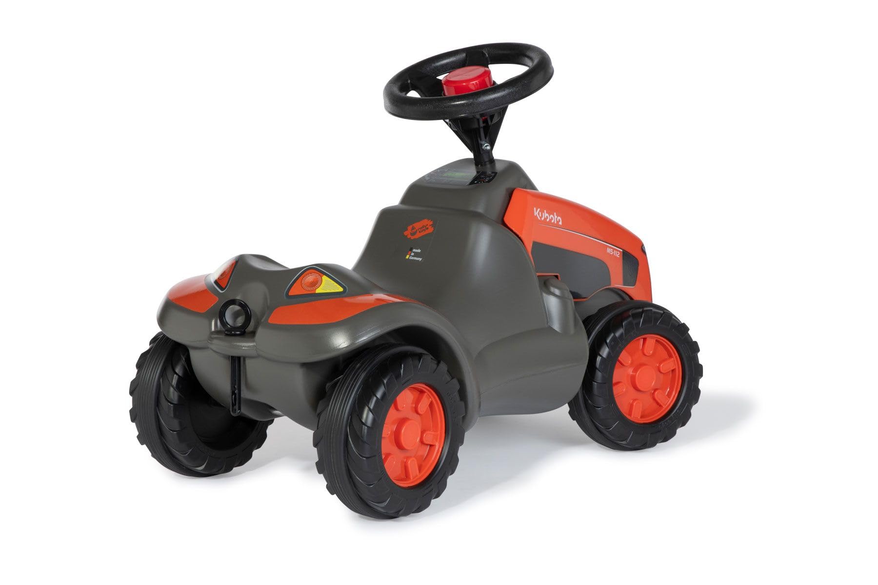 Rolly Toys rollyMinitrac Kubota 13 271 3 (ślizgacz dla niemowląt, z półką pod maską, wgłębienie na kolana, pojazd dziecięcy, zabawka dla dzieci)