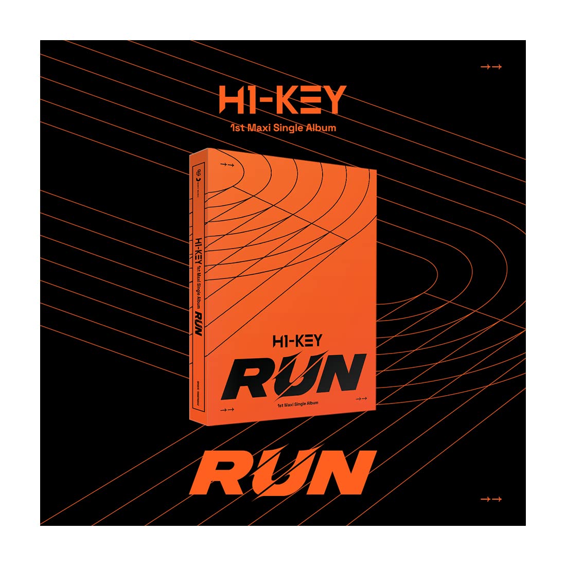 H1-KEY RUN CD album Kpop physique pour compléter votre collection officielle