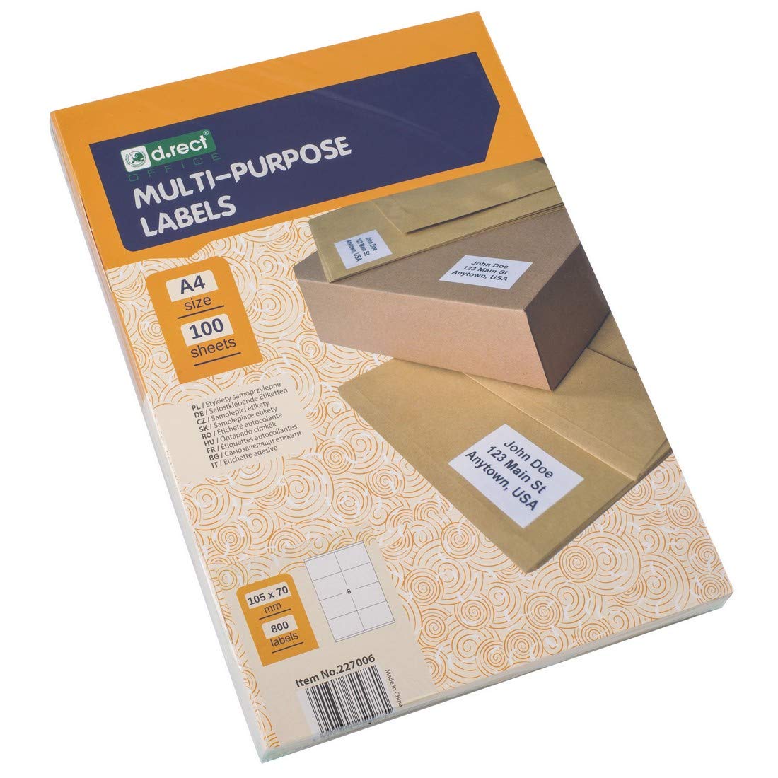 Etichette Adesive Stampabili 105x70mm - 100 Fogli A4 Con 800 Etichette Per Stampanti Laser E Inkjet - Foto 10