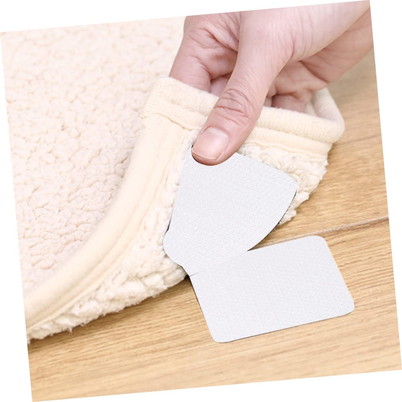 STOBOK 60pcs Rectangular Sofa Sticker Double-Sided Self-Adhesive Carpet Marker Decals for Living Room Bedroom Office Decor