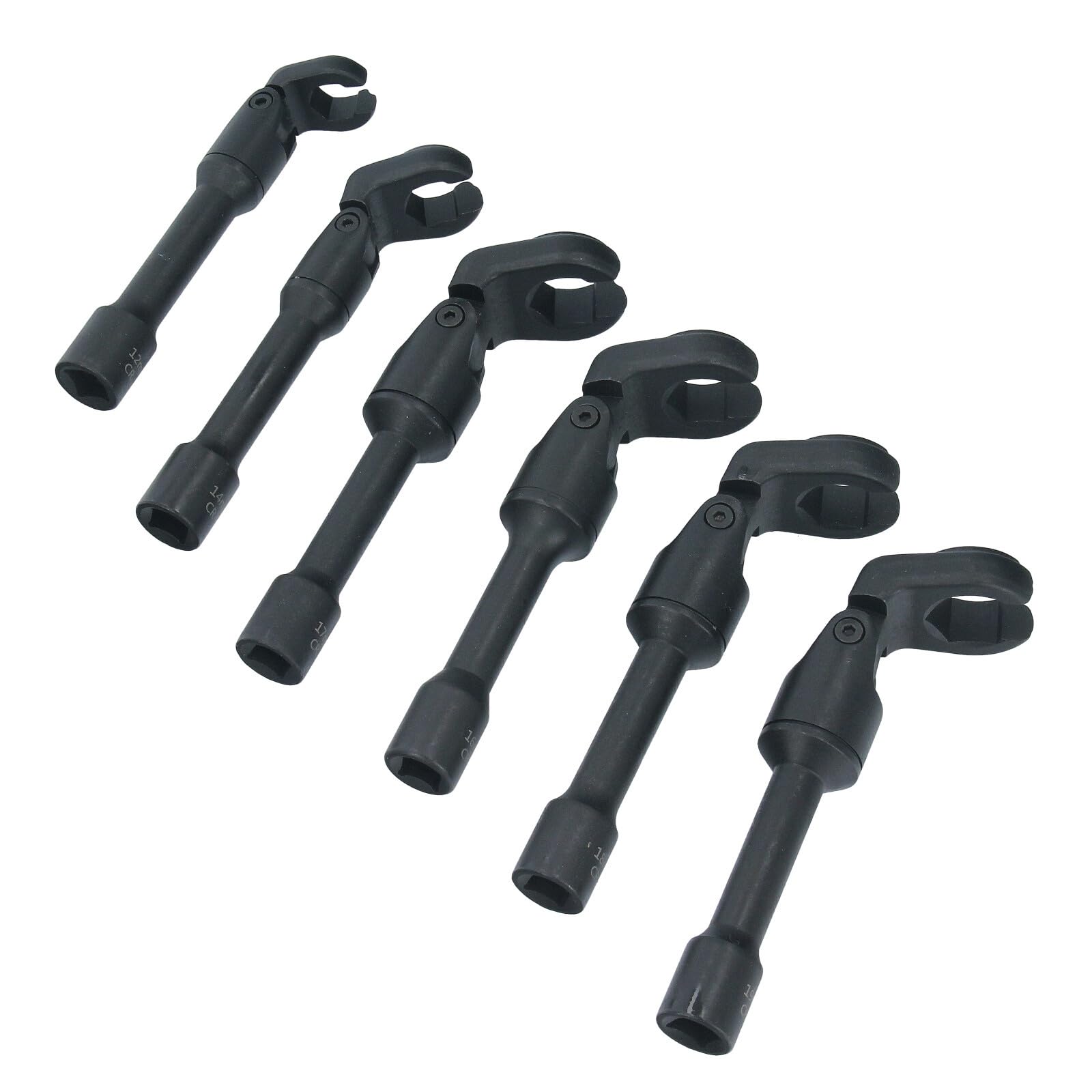 6 llaves de 3/8" 12-14-16-17-18-19 mm para inyectores diesel