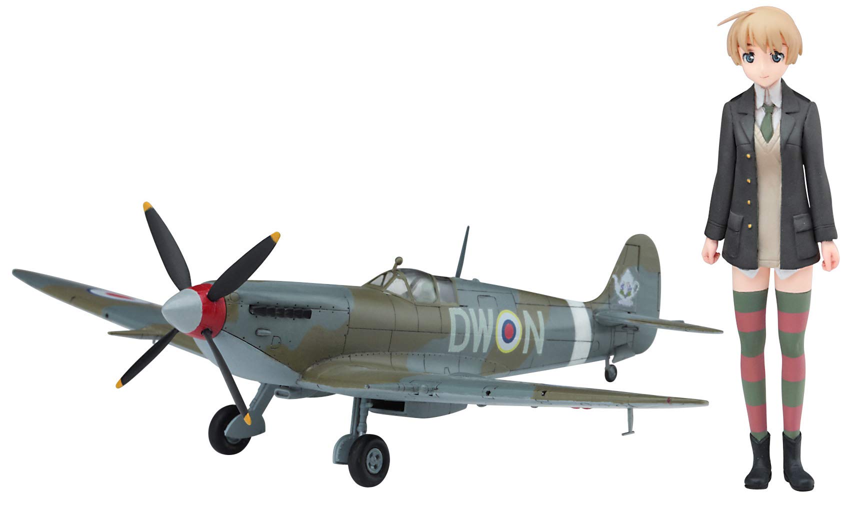 1/20 Strike Witches Lynette Bishop w/Spitfire Mk.IX (1/72) Plastic