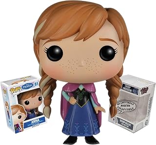 Funko Disney Frozen Anna with Cloak + ToyBop Pop Protector | Pop! Animation Movies Vinyl Figure (Bundled with Pro-Deluxe Clear Collector Case Box Collectible Gift Set) Scratch-Resistant