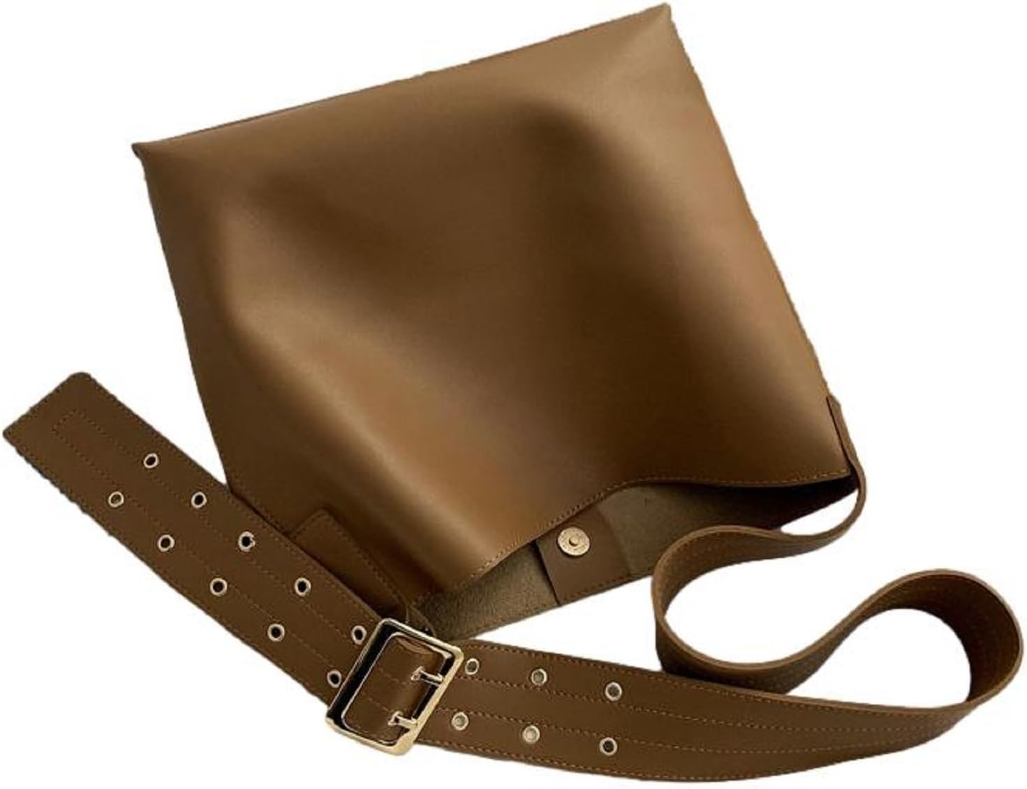 [1/2style] レディースショルダーバッグショルダーバッグ斜め掛けビジネス通勤ポーチ付き収納力