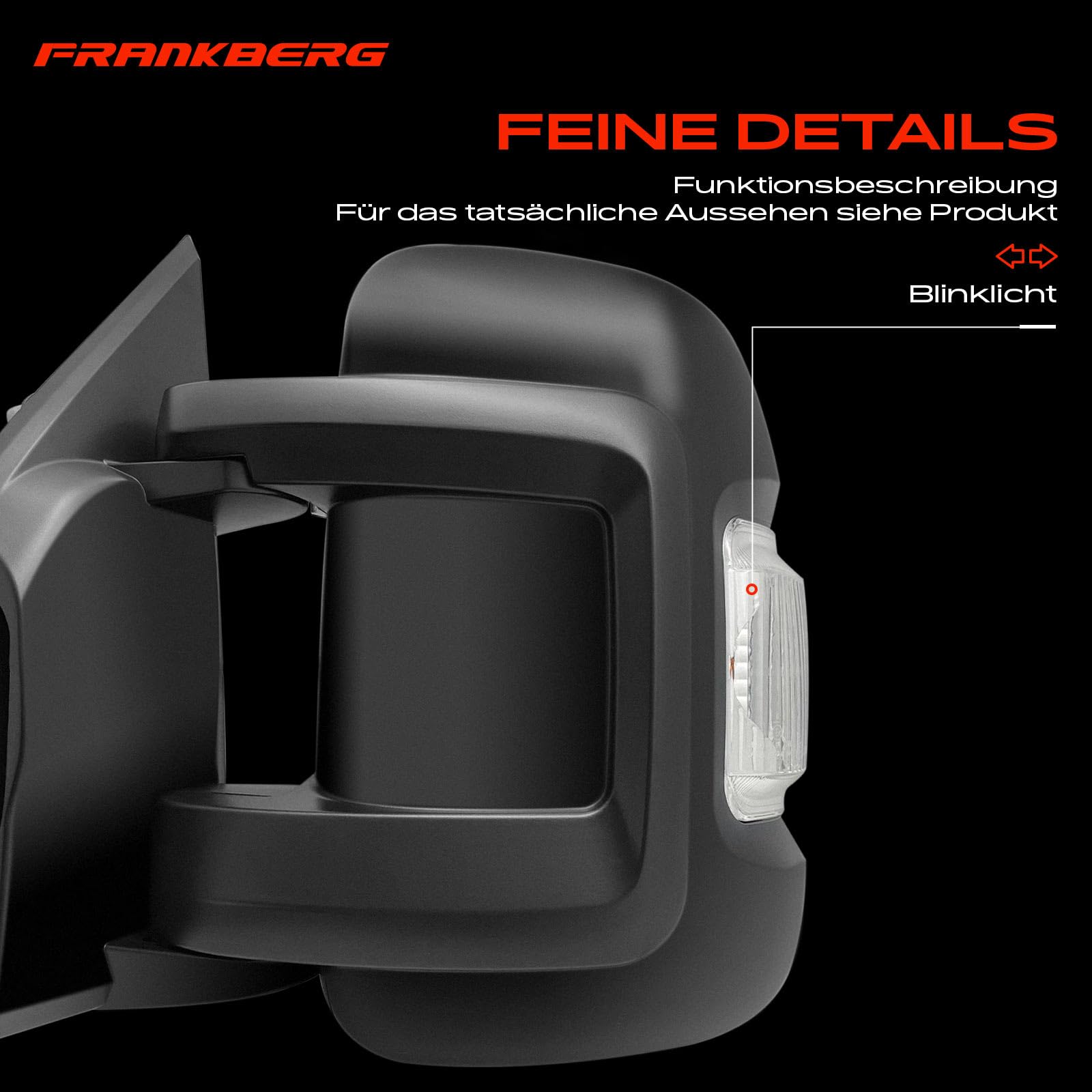 Frankberg Espejo exterior manual izquierdo de 2 Polos.