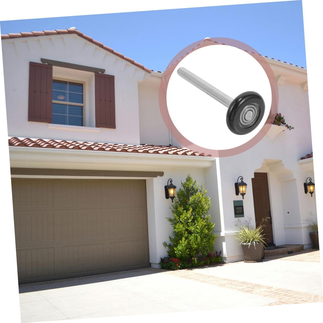 6pcs Garage Door Track Hardware Accessories Replacement Rollers for Garage Rolling Door Precision Bearings