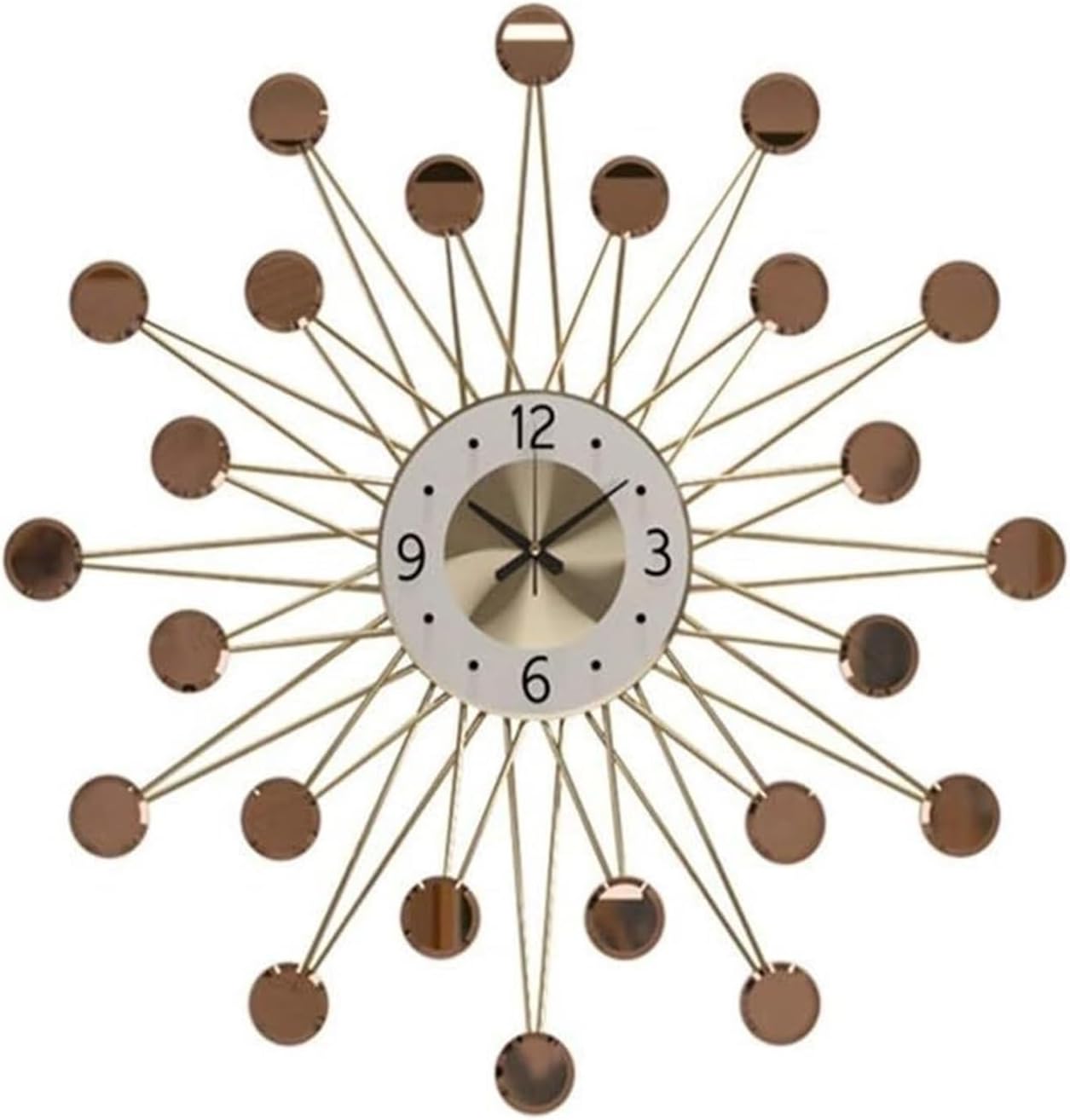 Wall Clock Brown Wall Clock Living Room Home Fashion Wall Charts Modern Mute Clock Simple Star Personality Creative Nordic Clock 620 * 620 (mm)