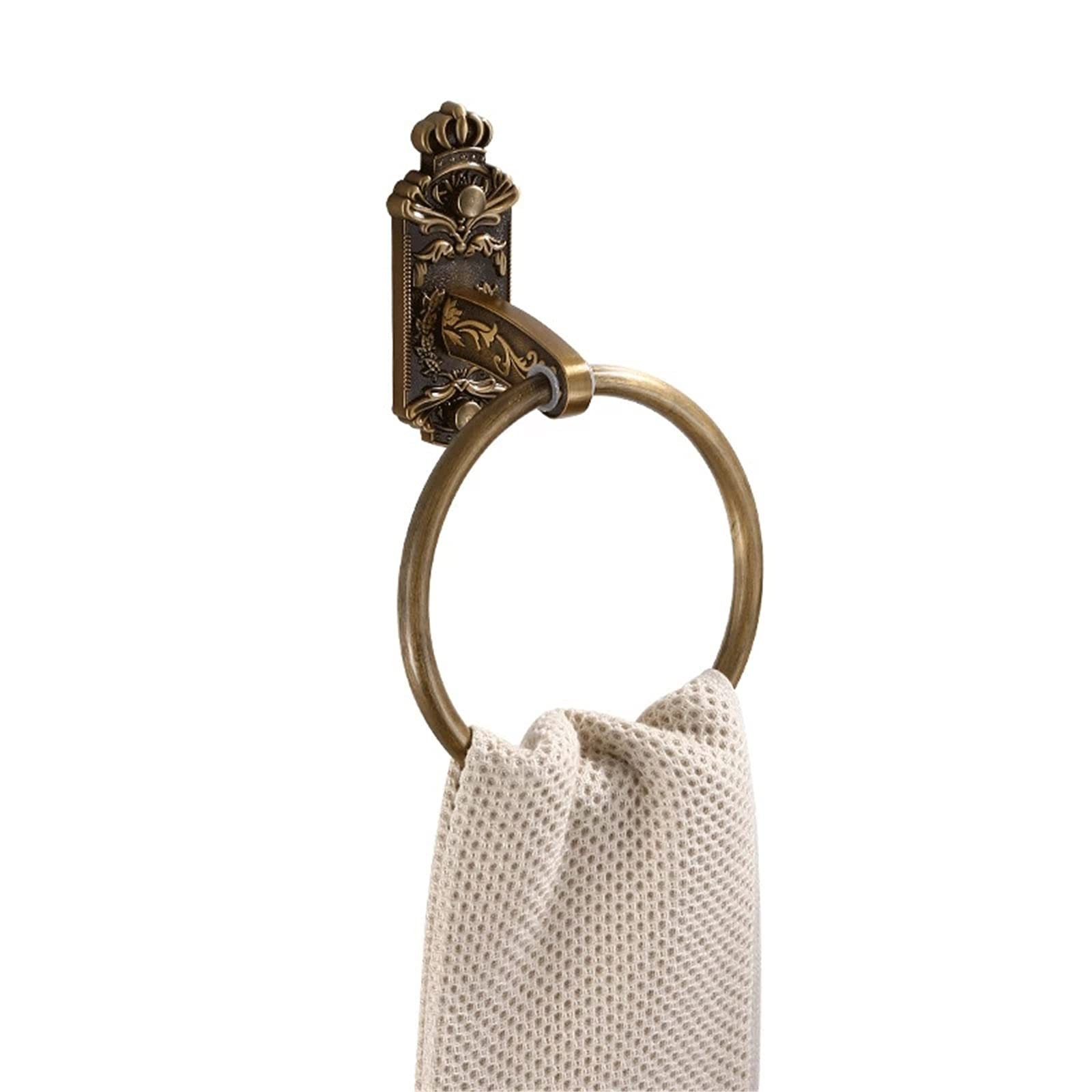 Towel Ring Hand Antique Brass Towel Rack Classic Bathroom Accessories for Bathroom & Kitchen