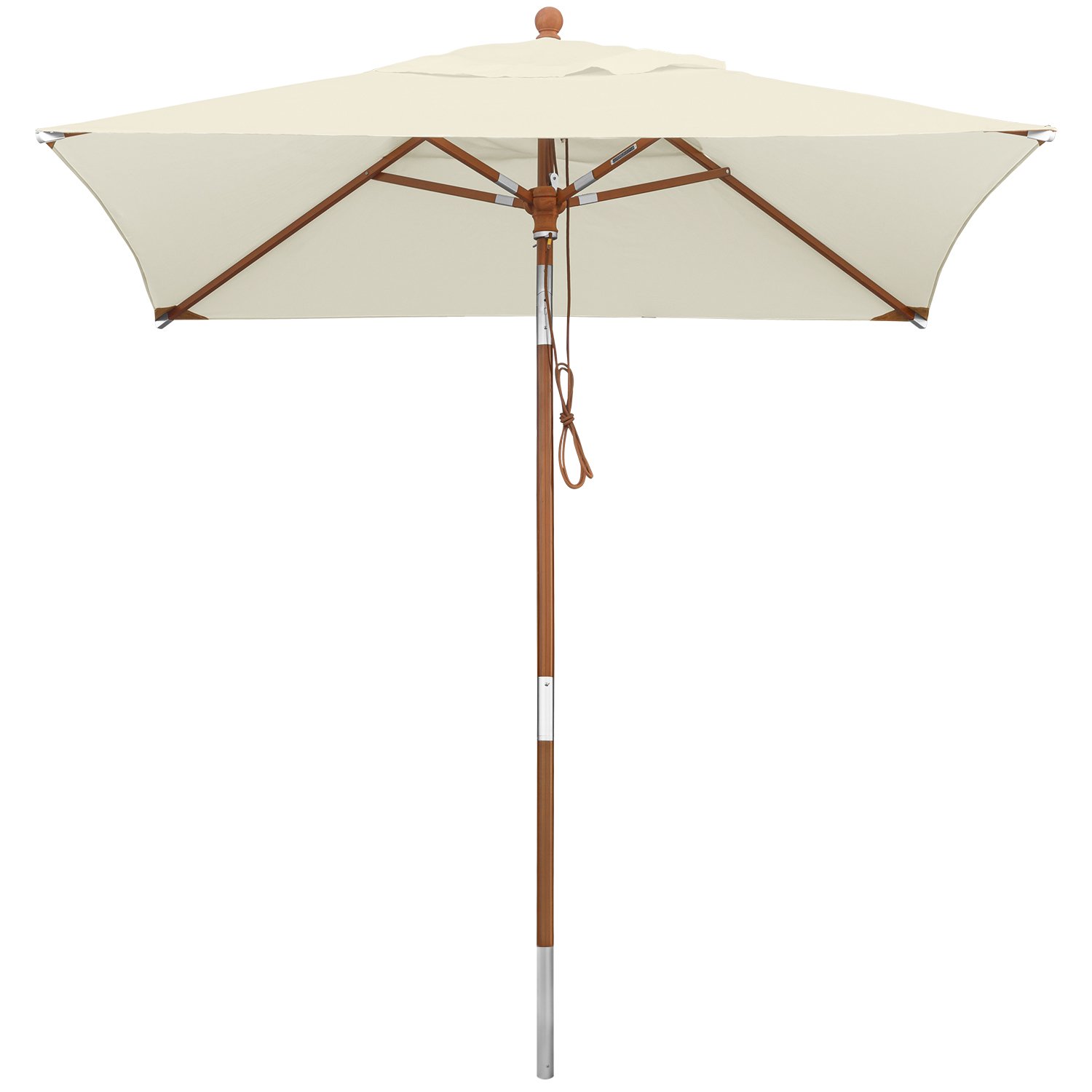 anndora Sonnenschirm Knicker 2 x 2 m eckig Gartenschirm mit Knickgelenk wasserabweisend - Farbwahl