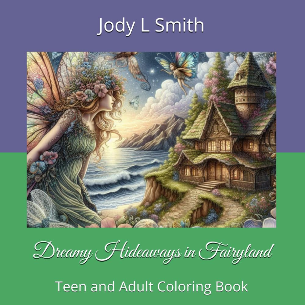 Dreamy Hideaways in Fairyland: Teen and Adult Coloring Book