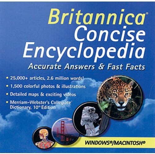 ENCYCLOPEDIA BRITANNICA Britannica Concise Encyclopedia (Windows/Macintosh)