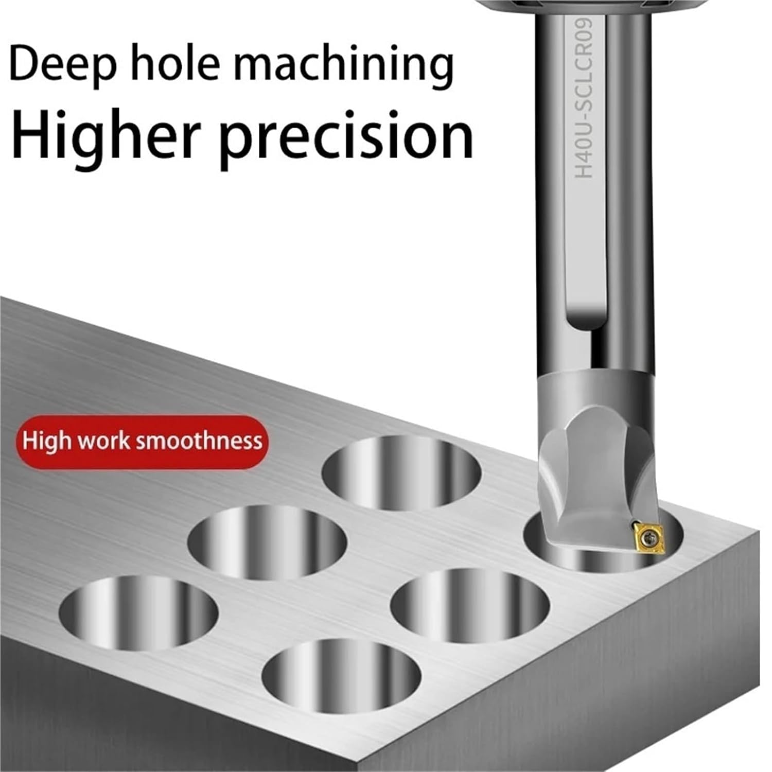 HSS Turning Tool HNR Extended Oversize high-Speed Steel Inner Hole Turning Tool Holder HNR0016Q16 HNR0020R16(HNR0016Q16)