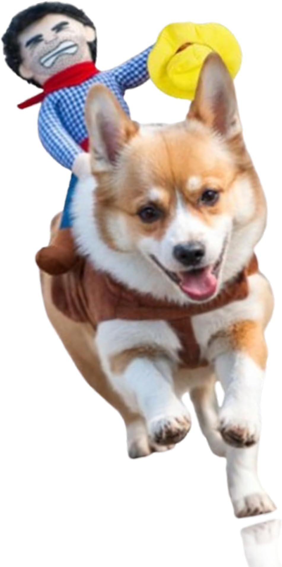 Sweet seven Puppy Pet Dog Halloween Cowboy Costume - Funny and Cute Soft Riders Clothes for Parties and Festive Fun Size M is Suitable for Dogs with a Chest Size of 40-50CM