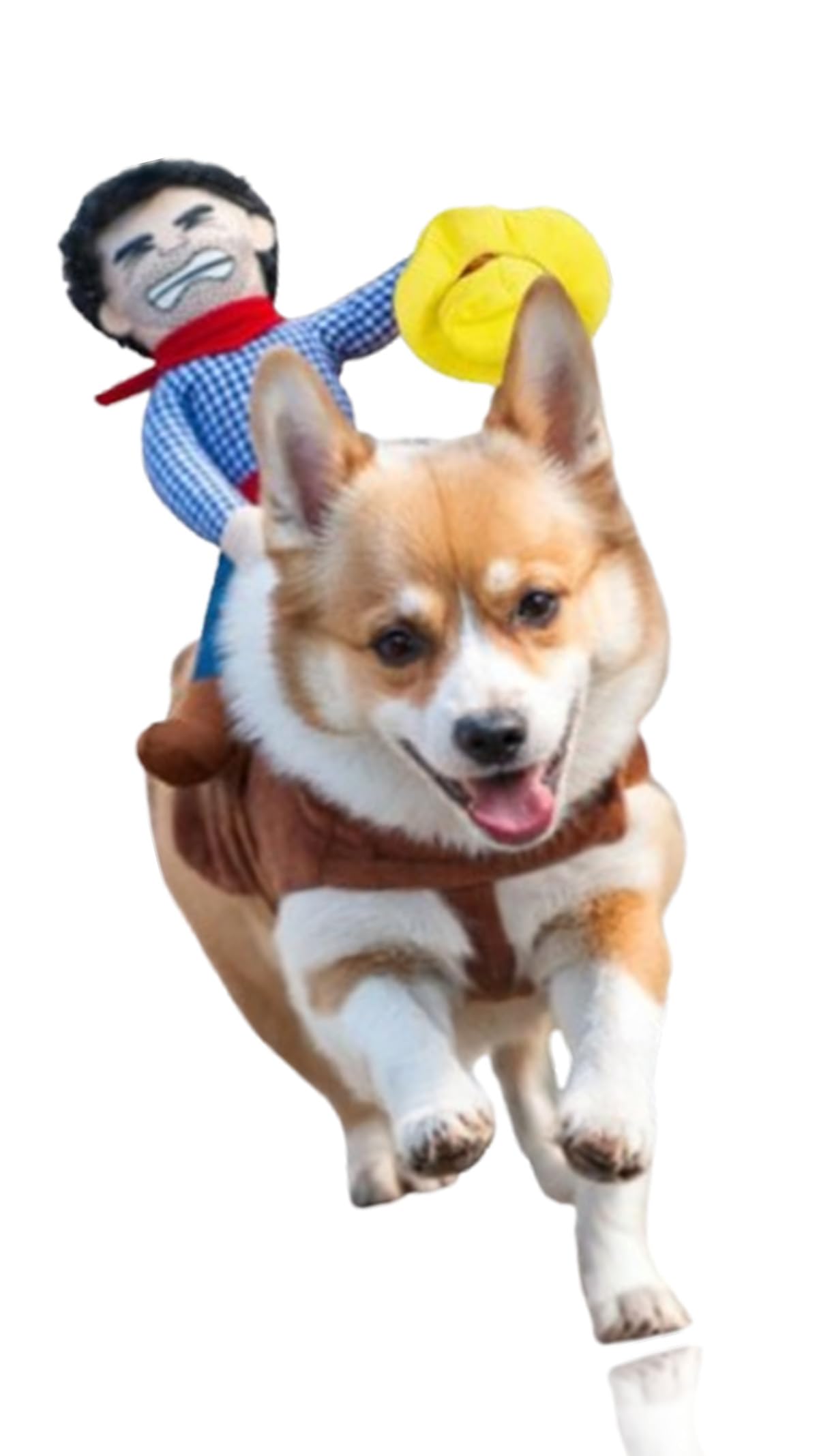 Sweet seven Puppy Pet Dog Halloween Cowboy Costume - Funny and Cute Soft Riders Clothes for Parties and Festive Fun Size M is Suitable for Dogs with a Chest Size of 40-50CM
