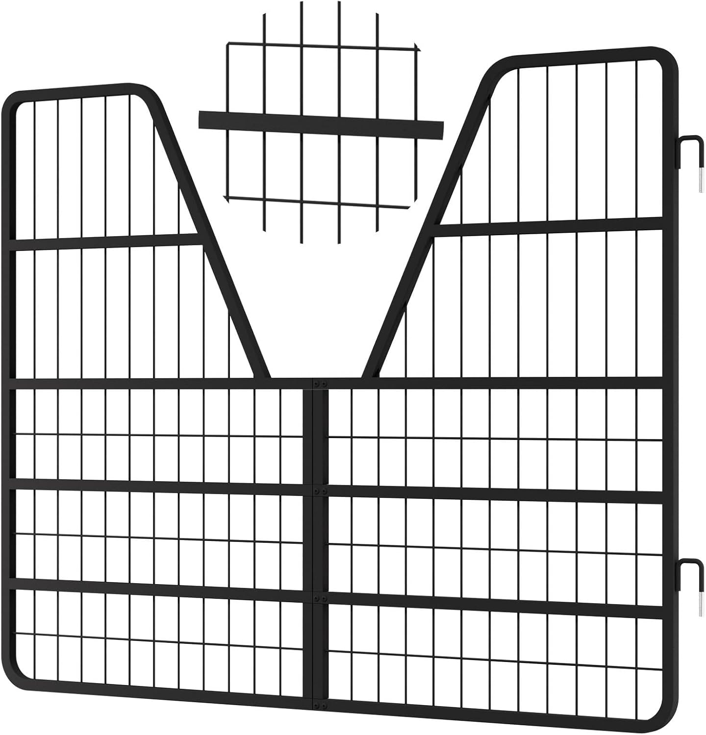 52" L X 42" H Horse Stall Gate, Stall Guards for Horses with A Double-Door Design, Made of The Most Robust Heavy-Duty Steel Structure, Suitable for Standard Horse Stall Door Guards, Racetracks