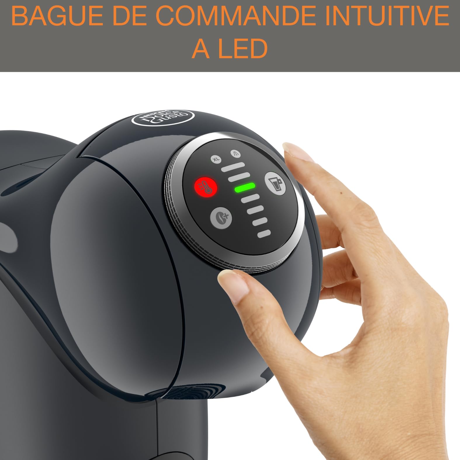 Nescafé Dolce Gusto Krups Genio S Plus Machine à café capsules 15 bars 0,8 L gris KP340B10