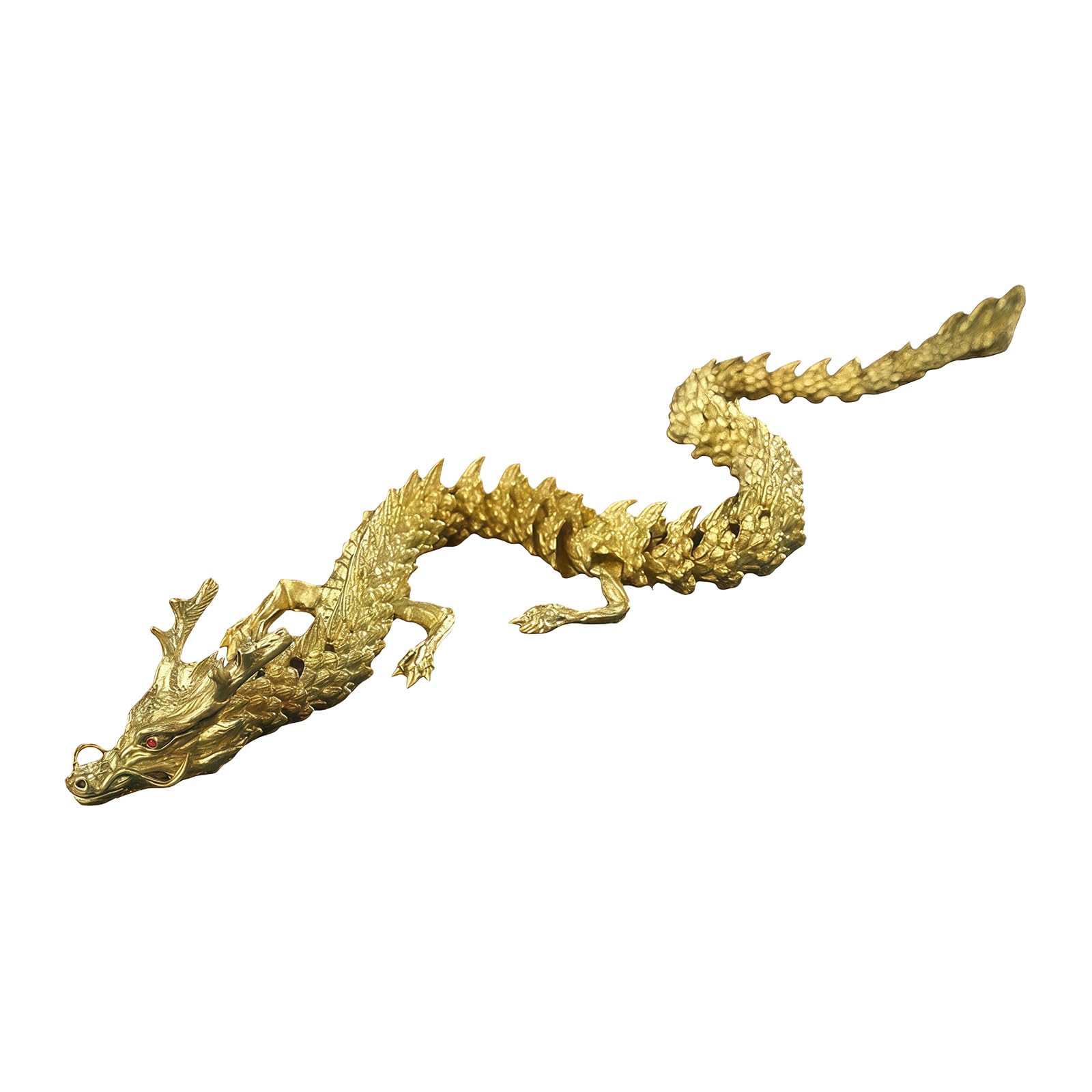 Lerpwige Flexible Joints Articulated Fidgets Toy Desktop Pet Decors 3dimensional Printed Dragon Realistic Figurines Figurines Statues