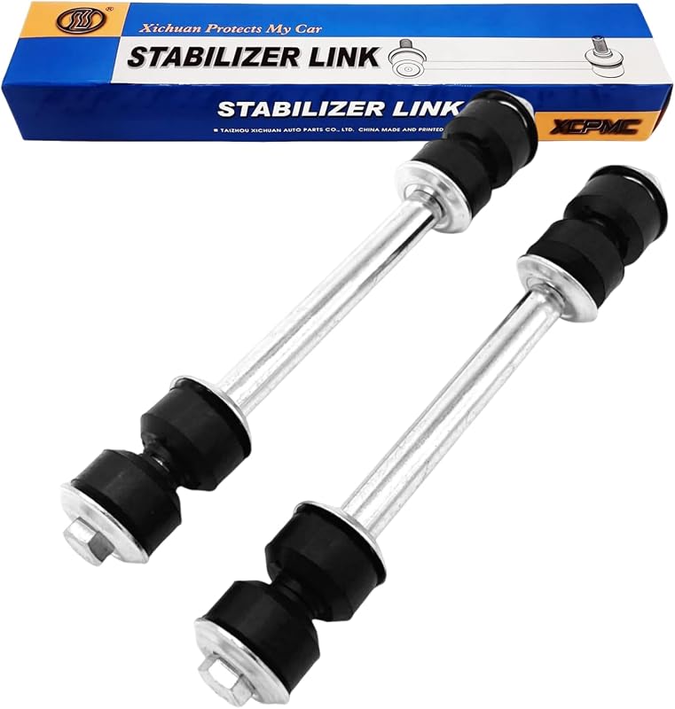 Kit com 2 bieletas da barra estabilizadora XCPMC dianteiras para Ford, Chevrolet, GMC, Cadillac e Hummer – 2 unidades