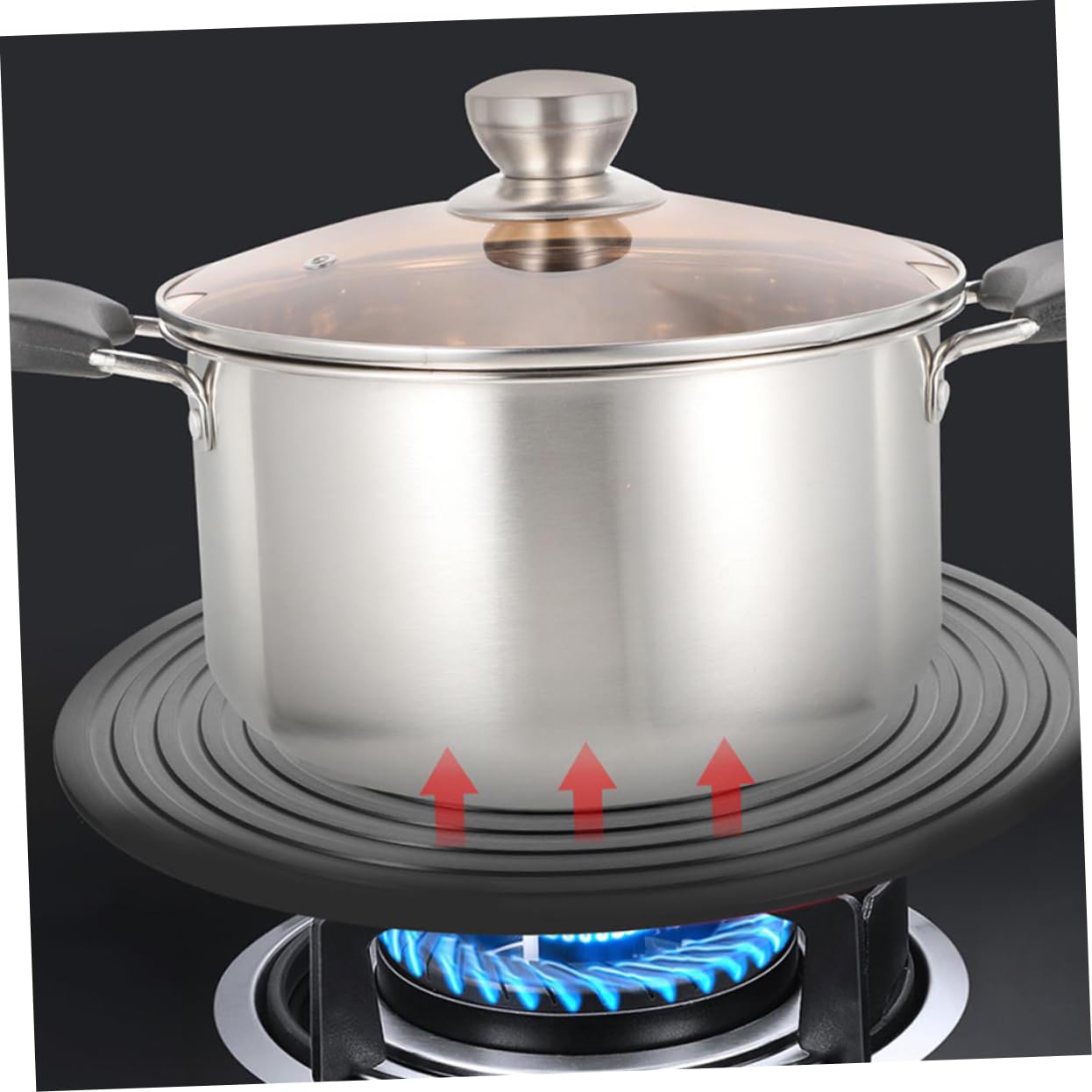 KOMBIUDA Difusor Estufa Gas Placa Estufa Placa Cocina Bandeja Descongelación Práctica y Segura